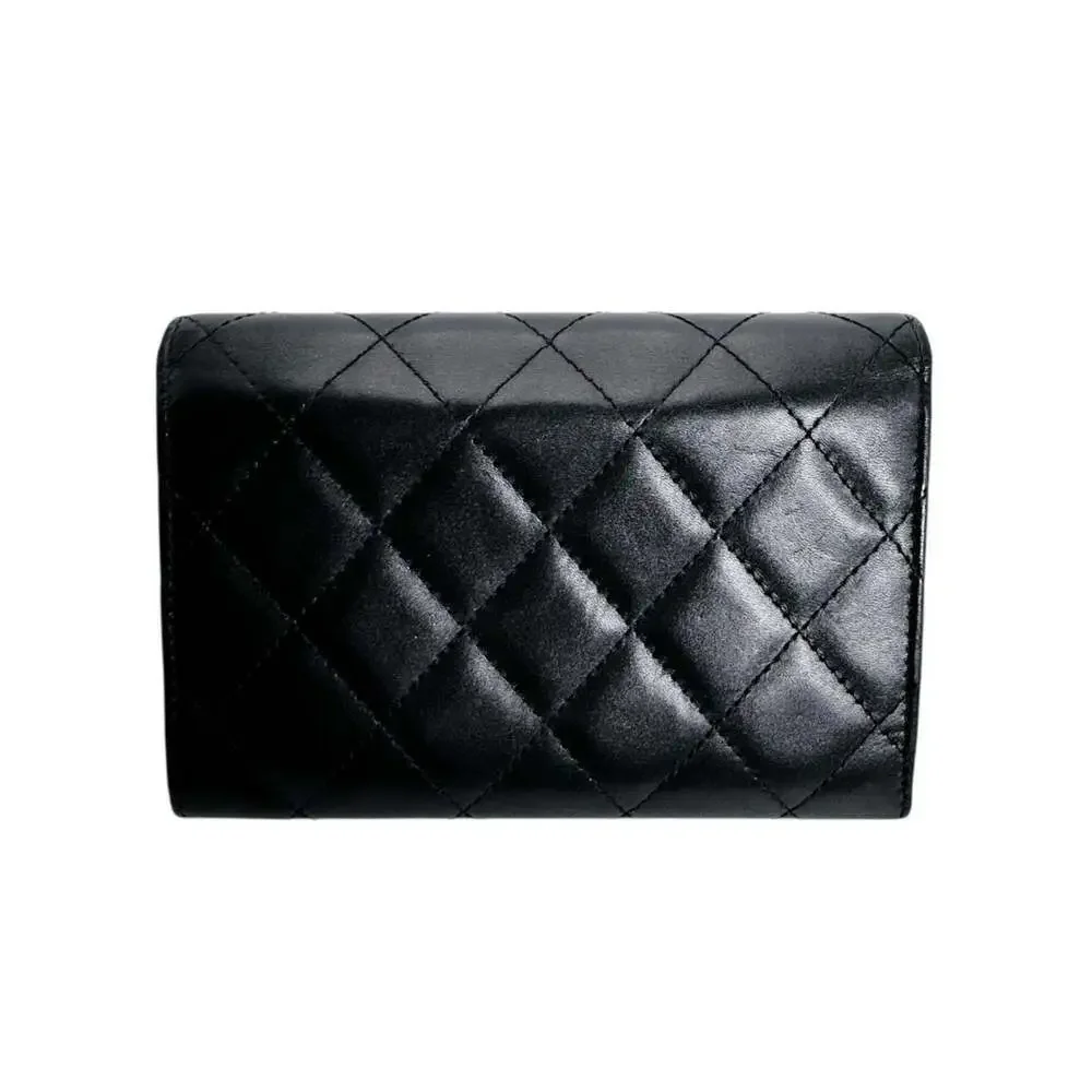 CHANEL Black Leather Wallet